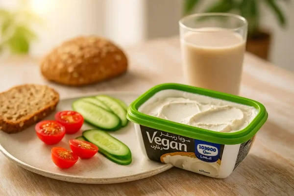 تصویر سویا پنیر وگان آلیما در صبحانه سالم | پنیر گیاهی بدون لاکتوز