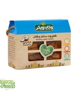 کلوچه نارگیلی وگان ویگر تهیه‌شده با نارگیل طبیعی، آرد جودوسر و بدون مواد حیوانی