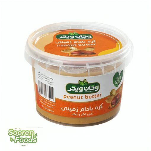 کره بادام زمینی خالص وگان ویگر ۳۰۰ گرم