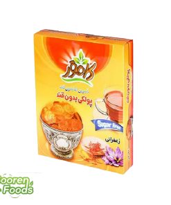 پولکی زعفرانی بدون قند کامور