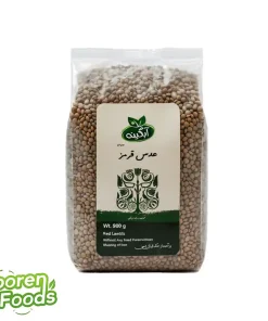 عدس قرمز ارگانیک آبگینه